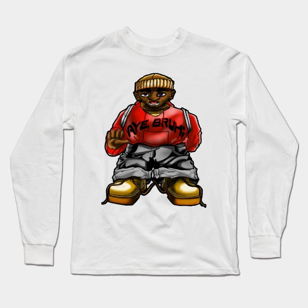 Bruh-Man Long Sleeve T-Shirt by Maximusprime